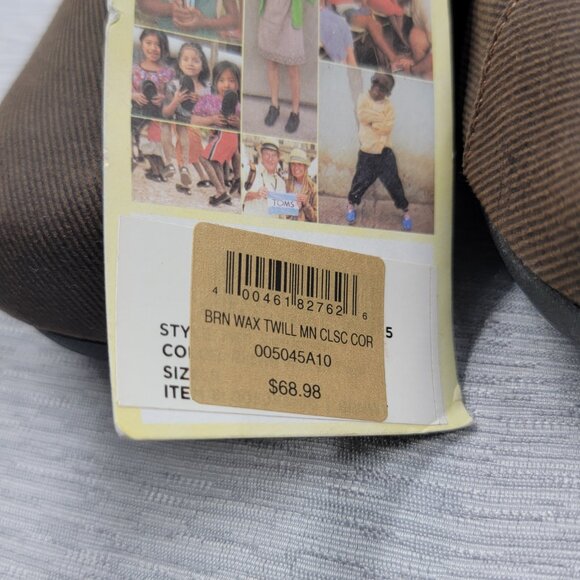 Toms - Men’s Brown Waxed Twill Cordones - Picture 7 of 11